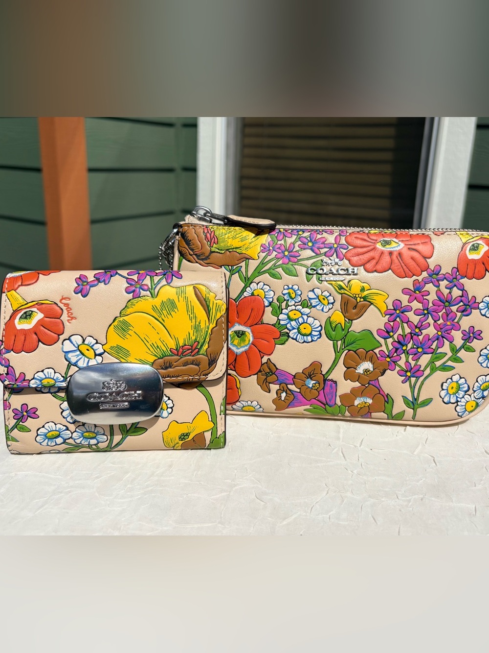 NWT COACH Nolita 19 Bag With Floral Print And Matching Wallet CR365